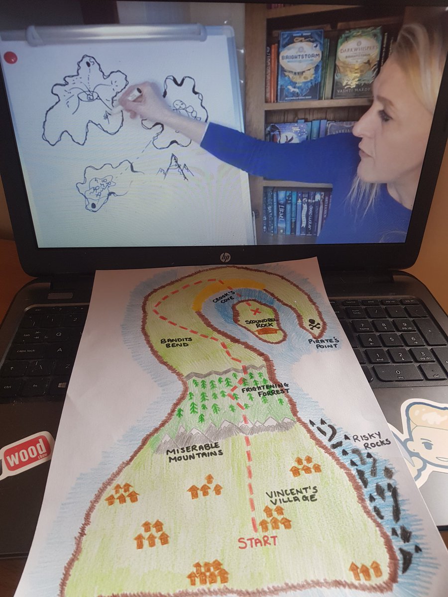 Smadin12's tweet image. I might be a grown up but yeah i still drew a map with @vashti_hardy  and @NYALitFest