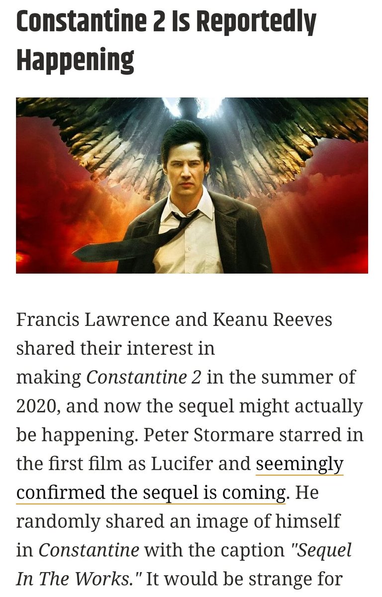 C_Lib's tweet image. Holy hell it might be happening.  Top 5 all time movie for me reportedly getting a sequel.