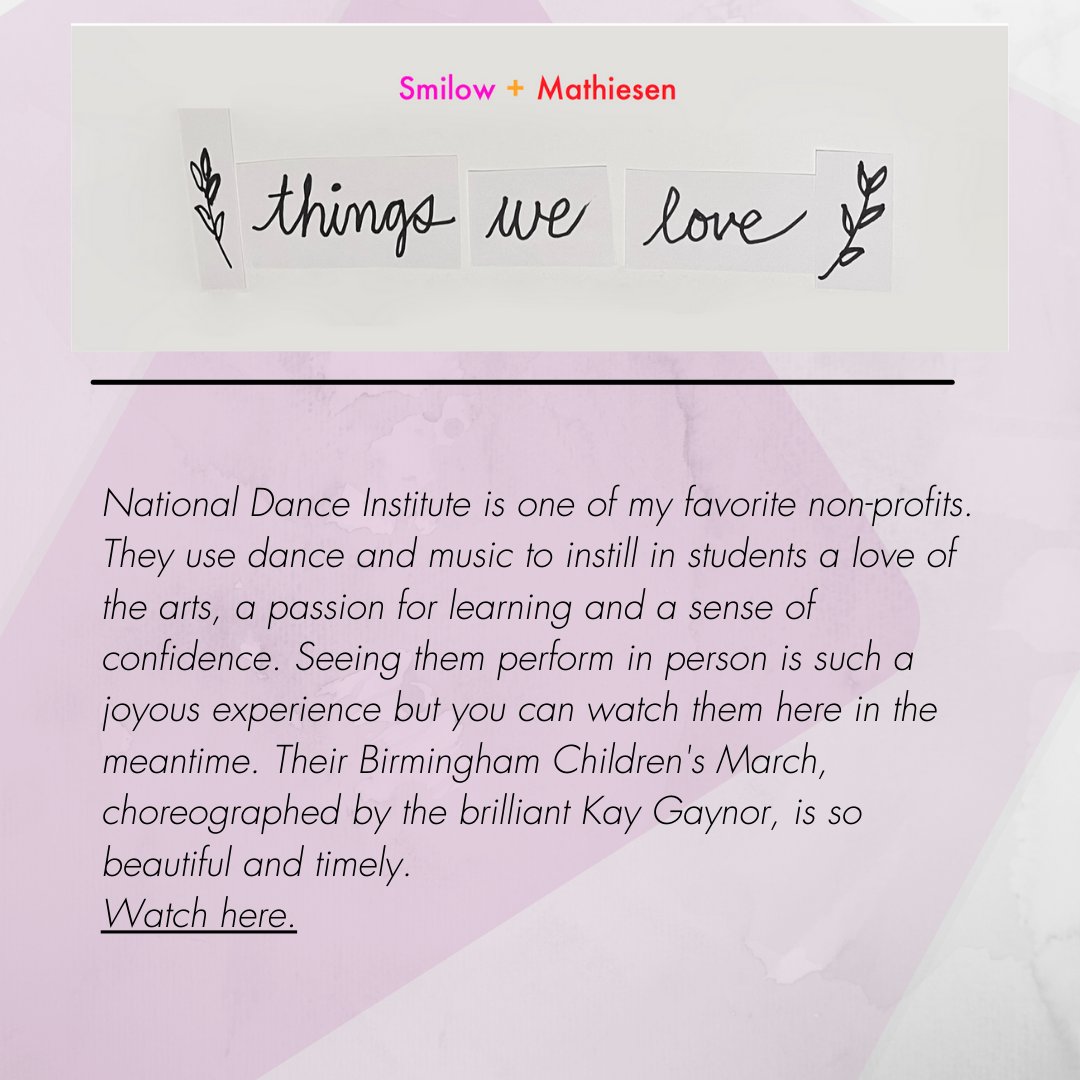 NationalDance's tweet photo. Thank you Pam Smilow for including us in your blog, “things we love.” We couldn’t have said it better ourselves. And thank you for believing in the arts and supporting us along the way!
Check out Pam’s blog https://t.co/3iF5S4ZWsa
#NDI #ndiDancer #blog https://t.co/vNtoairCwB