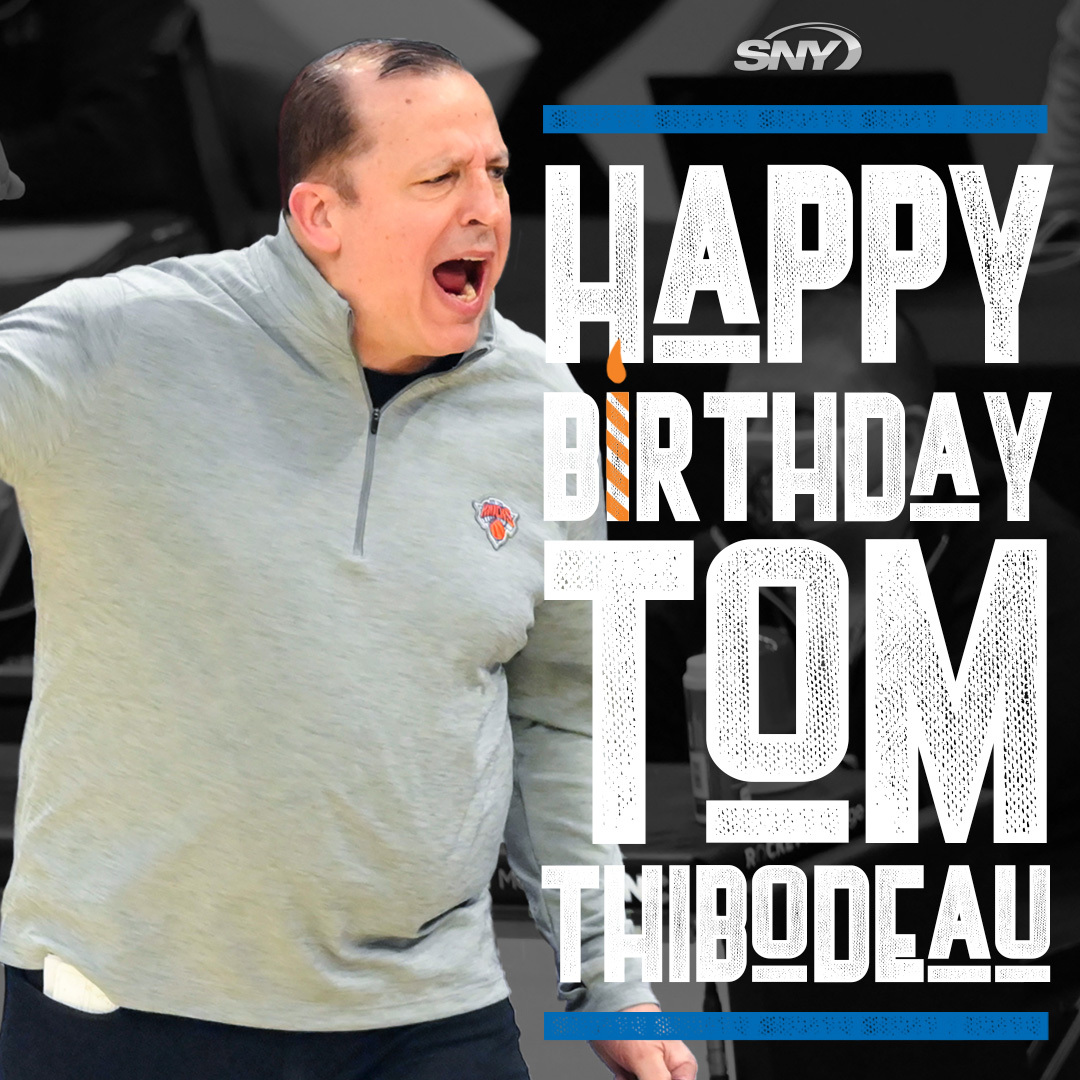 Happy birthday to Tom Thibodeau!  