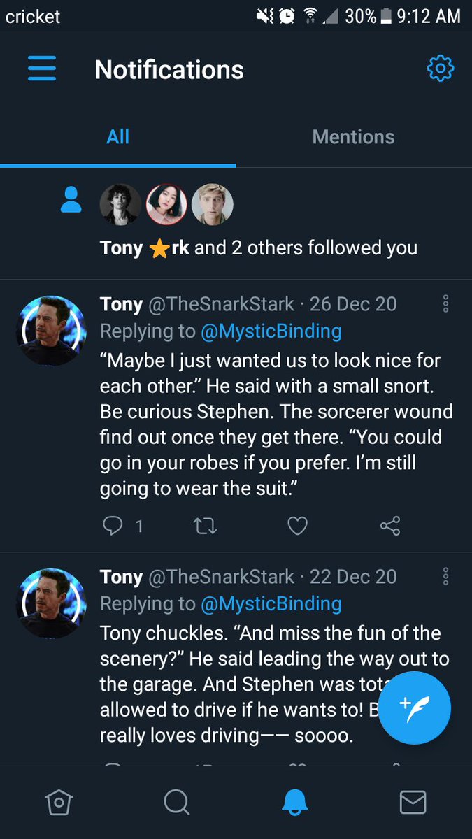 // I never know when people add me. I haven't gotten notifications in about a month, and all those things at the top were massively delayed.