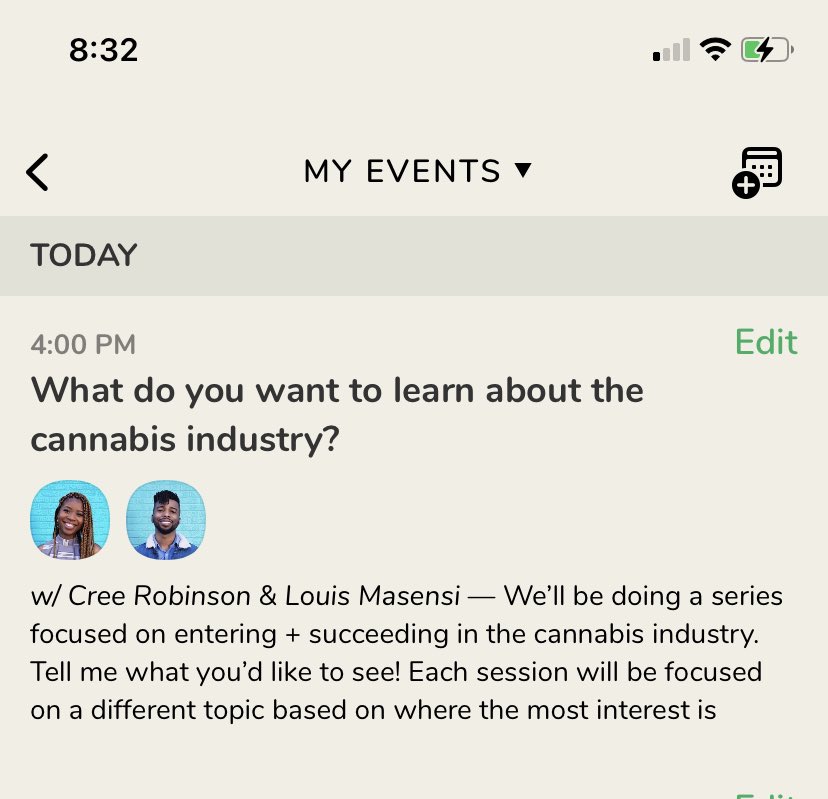 For those not in the cannabis industry, what would  you like to know? What questions do you have?

For those already in the industry, would you like to speak on some panels? I don’t have expertise in every area within cannabis, and I’ll need your help! #cannabis #Clubhouse