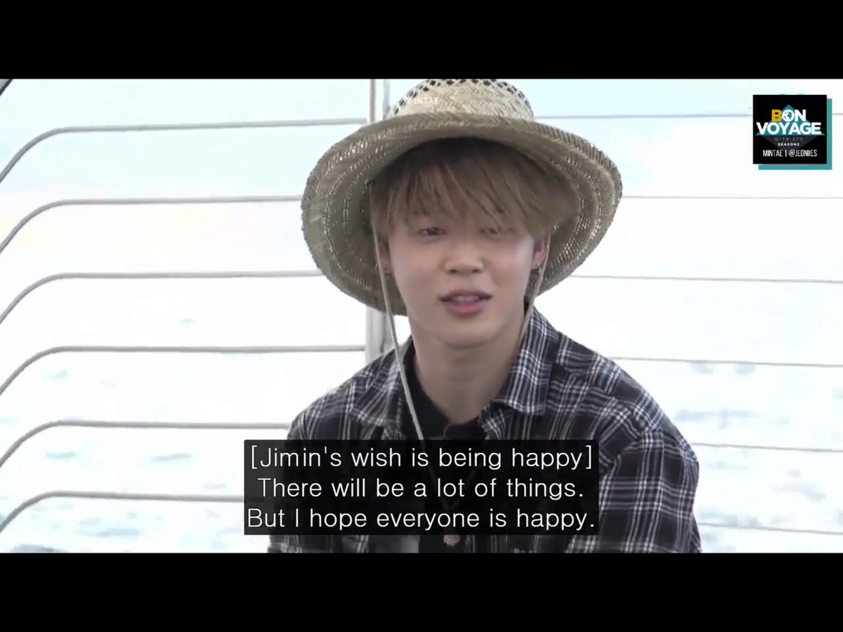 By the way, in the same episode, Jimin also wished for everyone to be happy so I hope  @BTS_twt is constantly happy as well as  #BTSARMY. May we always find happiness in our daily lives. No doubt that this will come true too. 