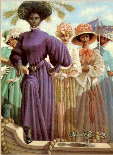 RESISTANCE BW decided to adorn their Tignons with feathers, brooches, beads & the most luxurious fabrics in resistance. Legally, nothing could be done about the adoring of the tignons, as they were not breaking the law because the law only applied to their hair.