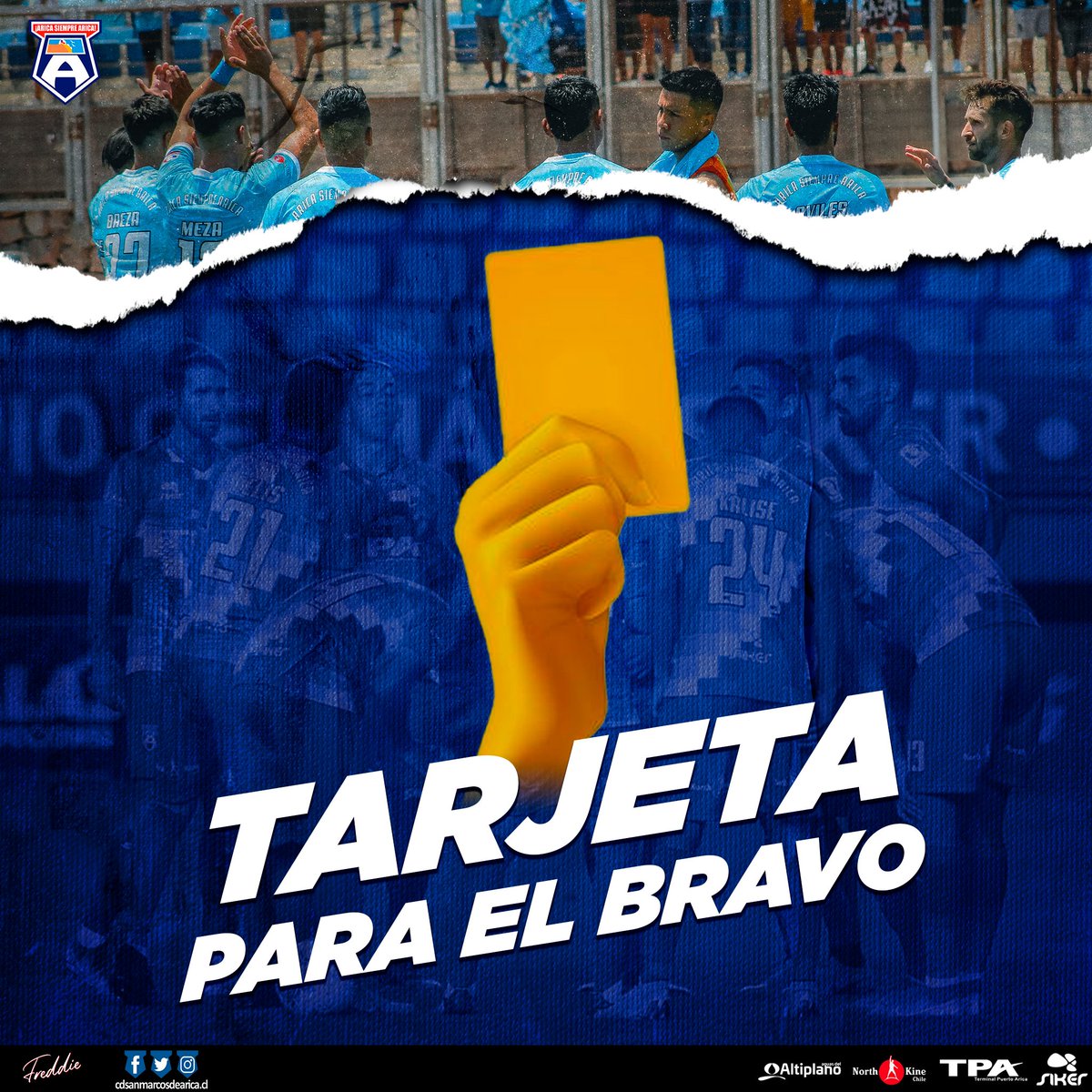 SM_AricaOficial's tweet photo. ⏰73' Tarjeta amarilla para Avilés en San Marcos.
San Marcos de Arica 0-0 Ñublense de Chillán
#VamosLosBravos
#OrgulloMulticultural https://t.co/oSlEv66H1I