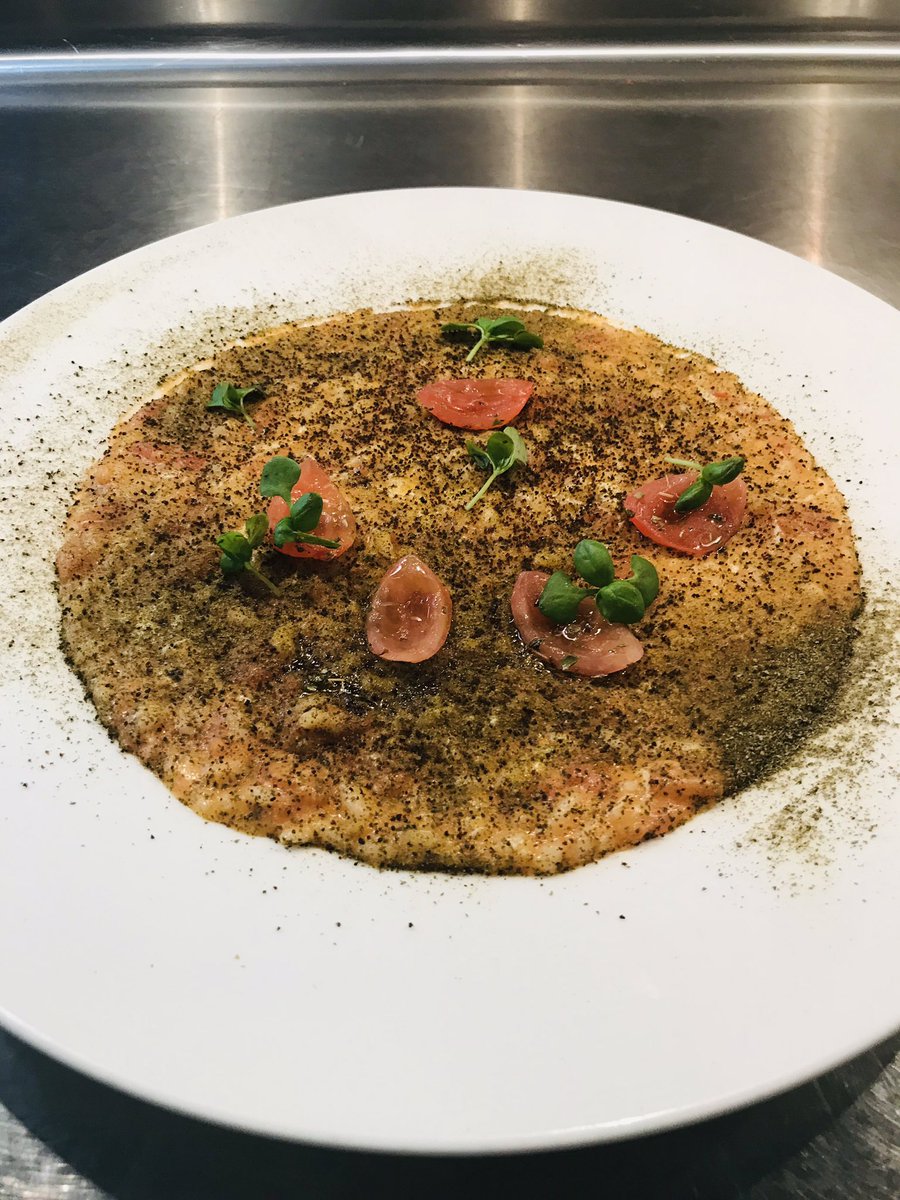 lockserve's tweet photo. Veal with tuna sauce, tomato  risotto, lobster salad w/tomato tartar, aioli. What an exception working experience with Chef Stefano Mazzone and team from Capri Italy Hotel Quisisana 2019 https://t.co/WUEI4QrEt2