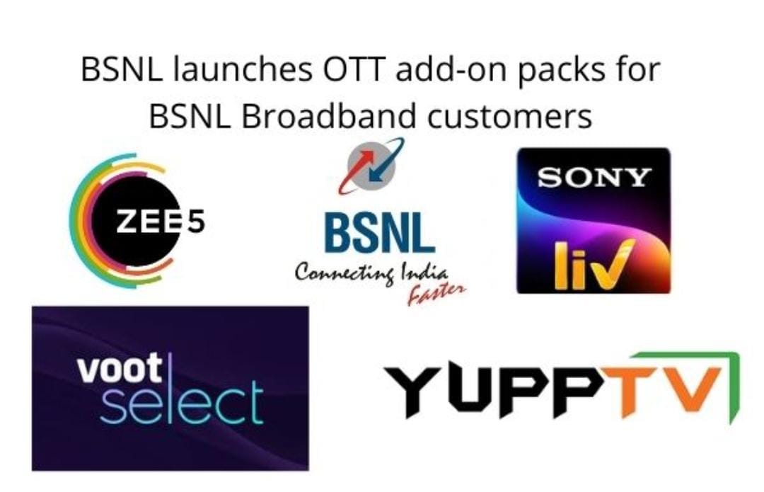 nagellatrinath's tweet photo. #BSNL launches OTT add-on packs for all packs to offer OTT services to the BSNL’s DSL/FTTH/AirFibre/BBoWiFi Broadbandcustomers in all the circles. https://t.co/gePymq4JpP