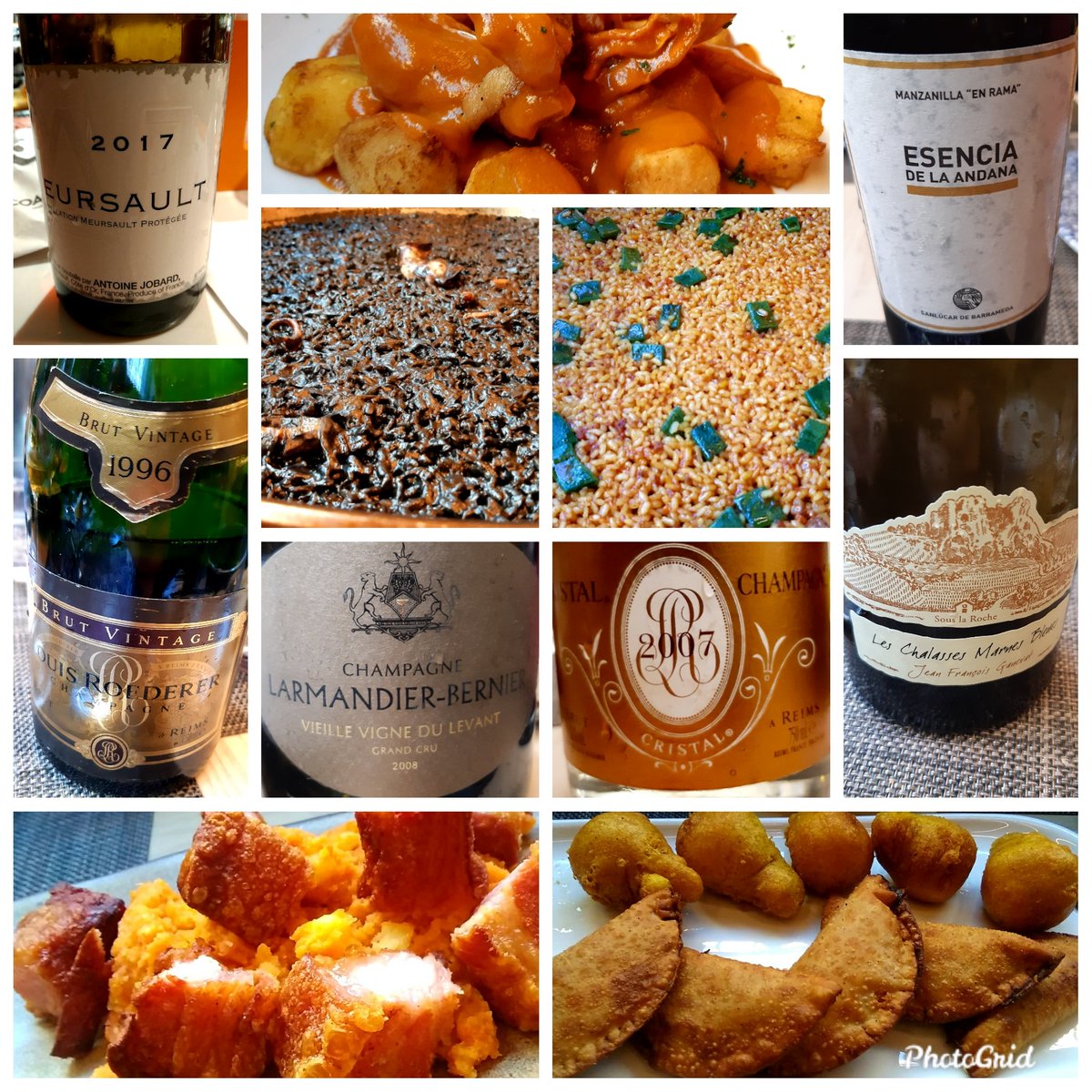 Otra estupenda jornada  en <a href="/latajada_rest/">La Tajada</a> 
Revolconas con torreznos, bravas con oreja,buñuelos, empanada de ventresca  arroz negro, arroz de sobrasada.... buen homenaje, buenos vinos y mejor compañía