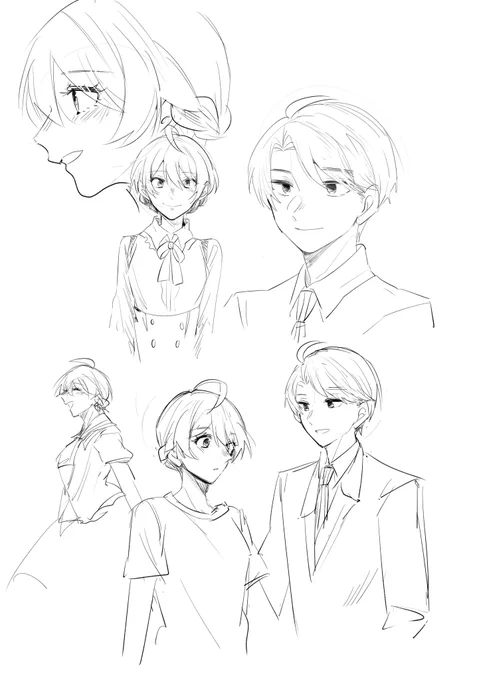 Pの練習しようと描いてたけど結局歌織ちゃん描く 