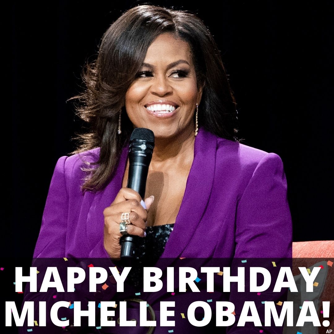 HAPPY BIRTHDAY! Former First Lady Michelle Obama is turning 57. 