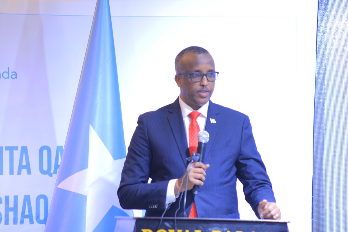SomaliaMolsa's tweet photo. The first Conference on the review and reform of the pay and grade structure of the civil servants is underway in Mogadishu with the inauguration of @SomaliPM H.E  @MohamedHRoble. https://t.co/bfgy3mxLfR