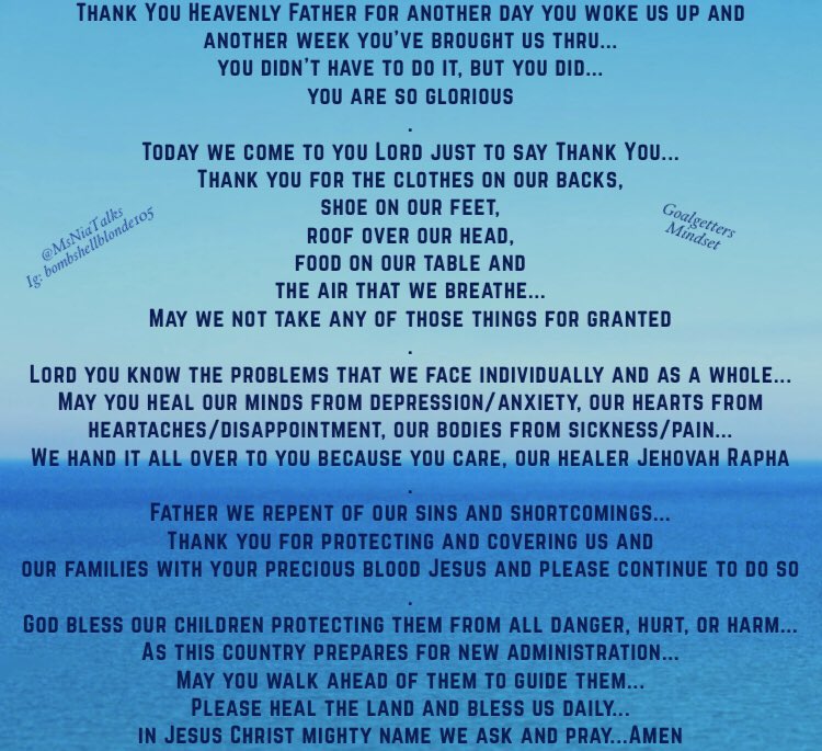 MissNiaG's tweet photo. #Sunday #Sundayprayer #pray #prayer #SundayMorning #healing #prayforusa #msniatalks #inspiration #Motivation #SpiritualSunday #goalgetters #goalgettersmindset #TrustingGod #meditation #BlessedSunday #blessed #BlessedAndGrateful #guidance #heal #JesusChrist https://t.co/Gy6QgRtPCS