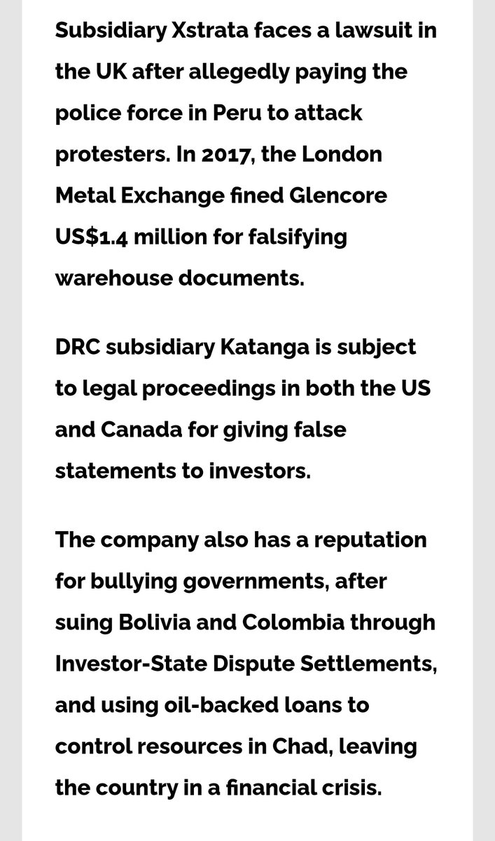 Glencore does as it pleases.What are fines to this giant?