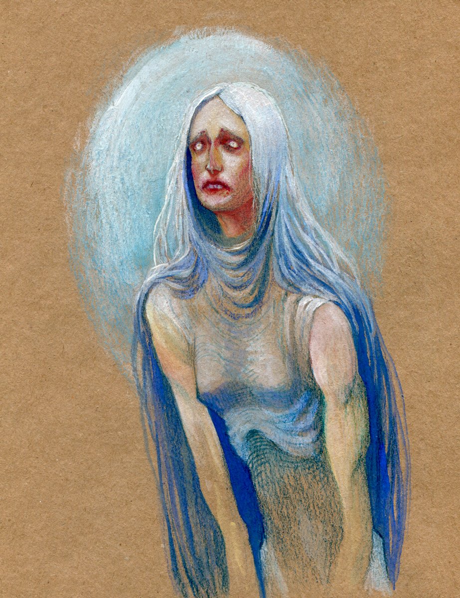 Ghost.
#originalcharacter #darkfantasy #traditionalart