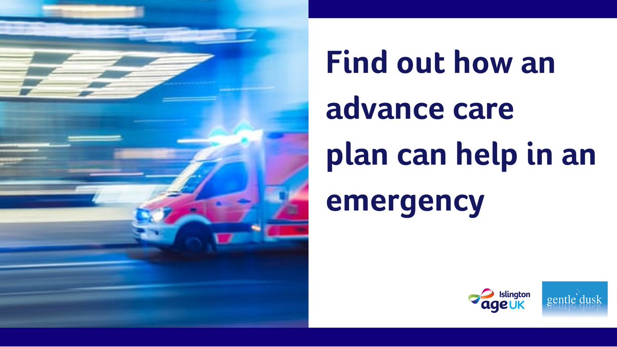 No one plans to have a health emergency but documenting your personal care wishes in advance can make all the difference in a difficult situation. Join our Future Matters Workshop on 21st Jan to learn about advanced care plans. More info ➡️ bit.ly/3ibS7Fv <a href="/VCIslington/">Volunteer Islington</a>