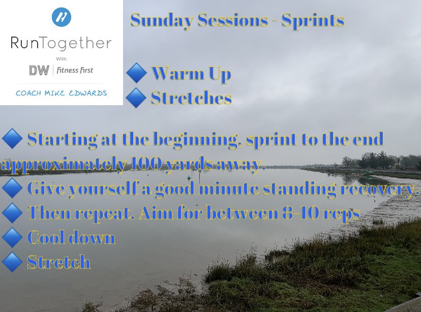 Ensure you get your recovery between each set, regardless of how you feel, as this will be essential as you get towards the end of the session.

This is a short sharp session, which will get the heart rate pumping. Don’t forget to cool down and stretch afterwards.