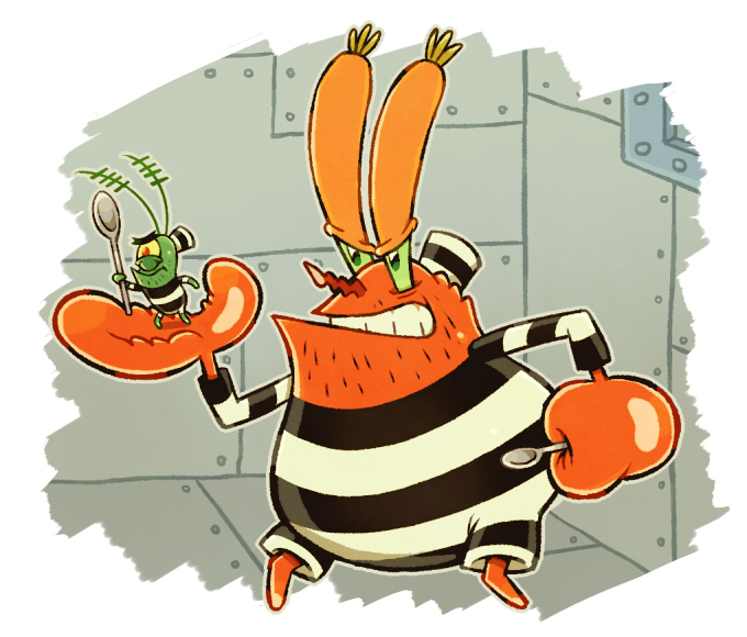 I wish Nick will make a episode that Krabs and Plankton try to break jail t...