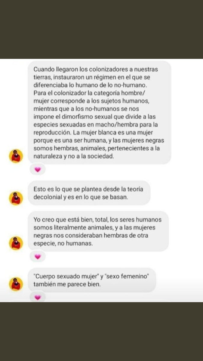 Sweet_gi1rl's tweet photo. @b4nggyz @PintosAgus_ @not_daijobu @kkushiu "hembra" para referirse a mujeres negras SI es racista, hembra humana para referirse a TODAS las mujeres no https://t.co/IRW6eobB8X