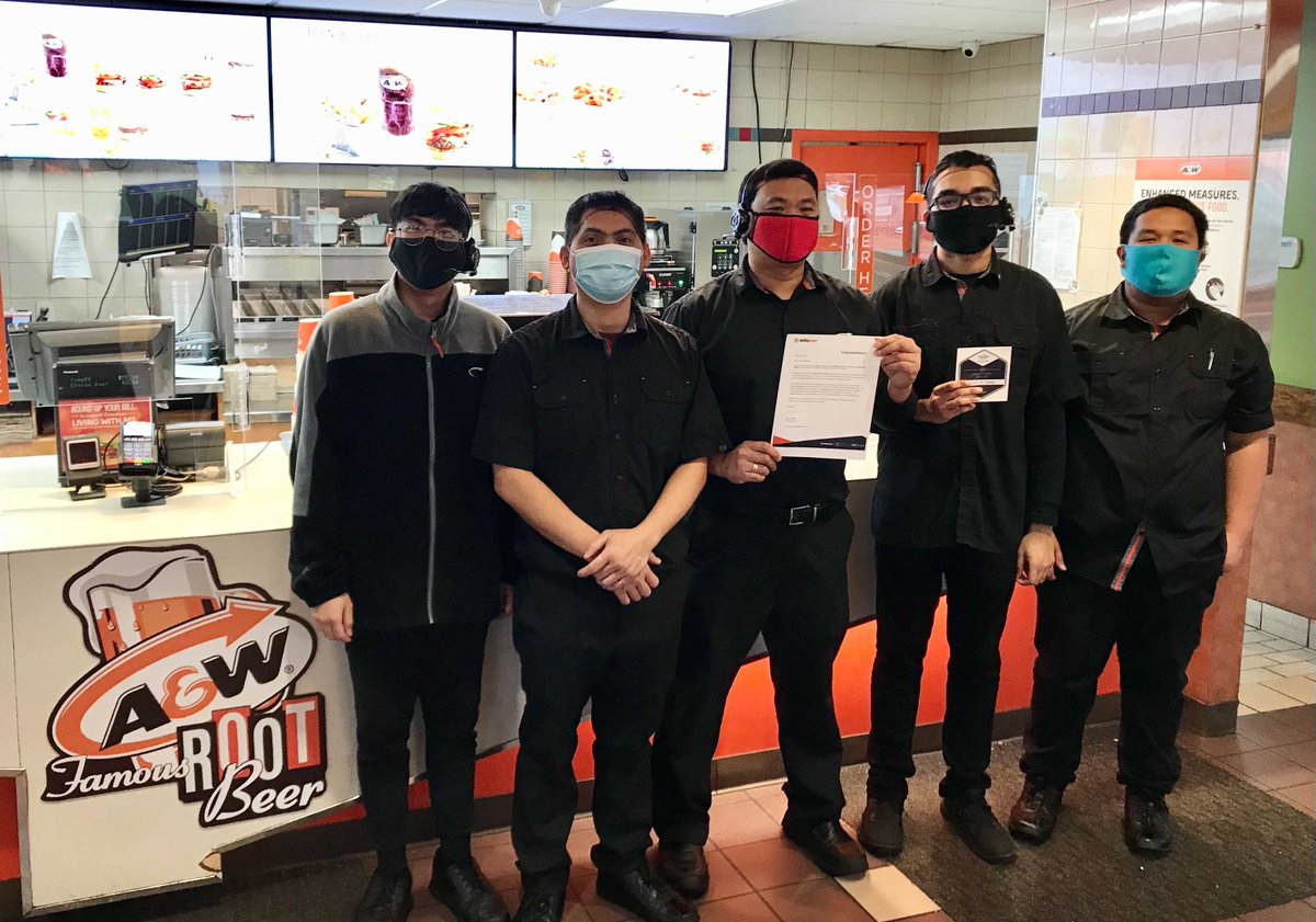 SkillsPassTM's tweet photo. Serving up the ultimate combo of great food and community safety! - @AWCanada Torbay Rd and Kenmount Rd locations just completed the free #COVID19 #WorkSafeCourse, and are now @GovNL
#WorkSafeLeaders. Get your team trained today!
#Look4theDecal #SkillsPass #COVID19safety https://t.co/E2N8piPsOn