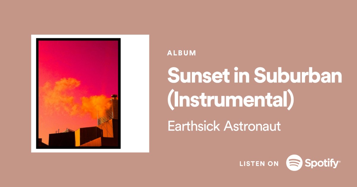 tozrecords's tweet photo. #SunsetinSuburban is available on #Spotify | Link in bio @tozrecords
.
#EarthsickAstronaut #TOZrecords @iamearthsick https://t.co/H18Ji3wKIC