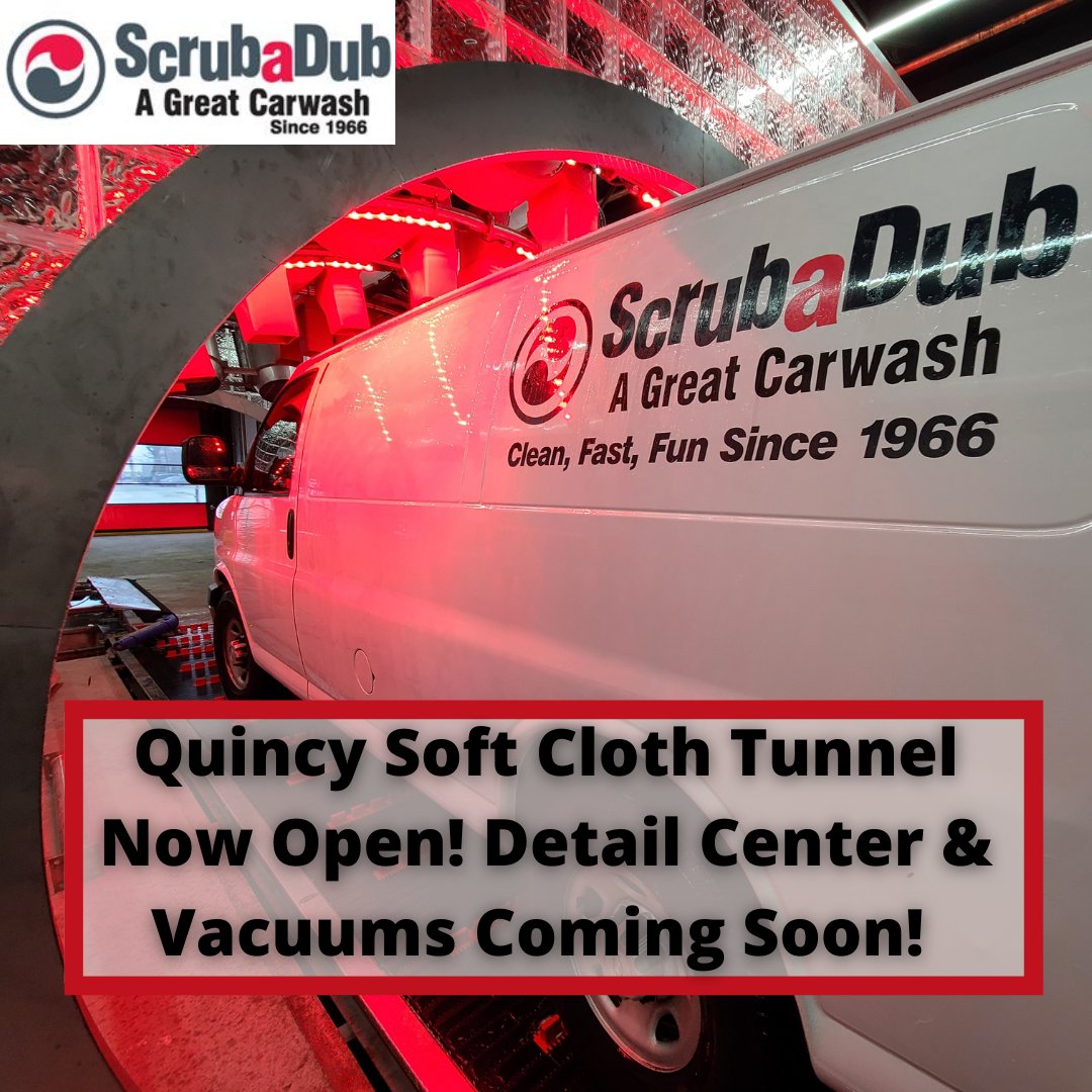 ScrubaDub Car Wash on Twitter "Scrubadub Quincy is now open with a