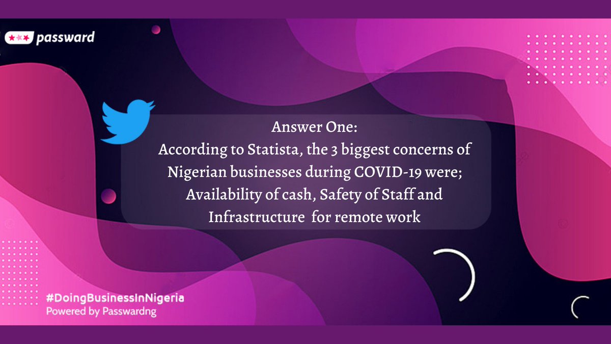 passwardng's tweet photo. Here's our answer to Question One #DoingBusinessInNigeria #PasswardNG #sundayvibes https://t.co/cRAc6io7kb
