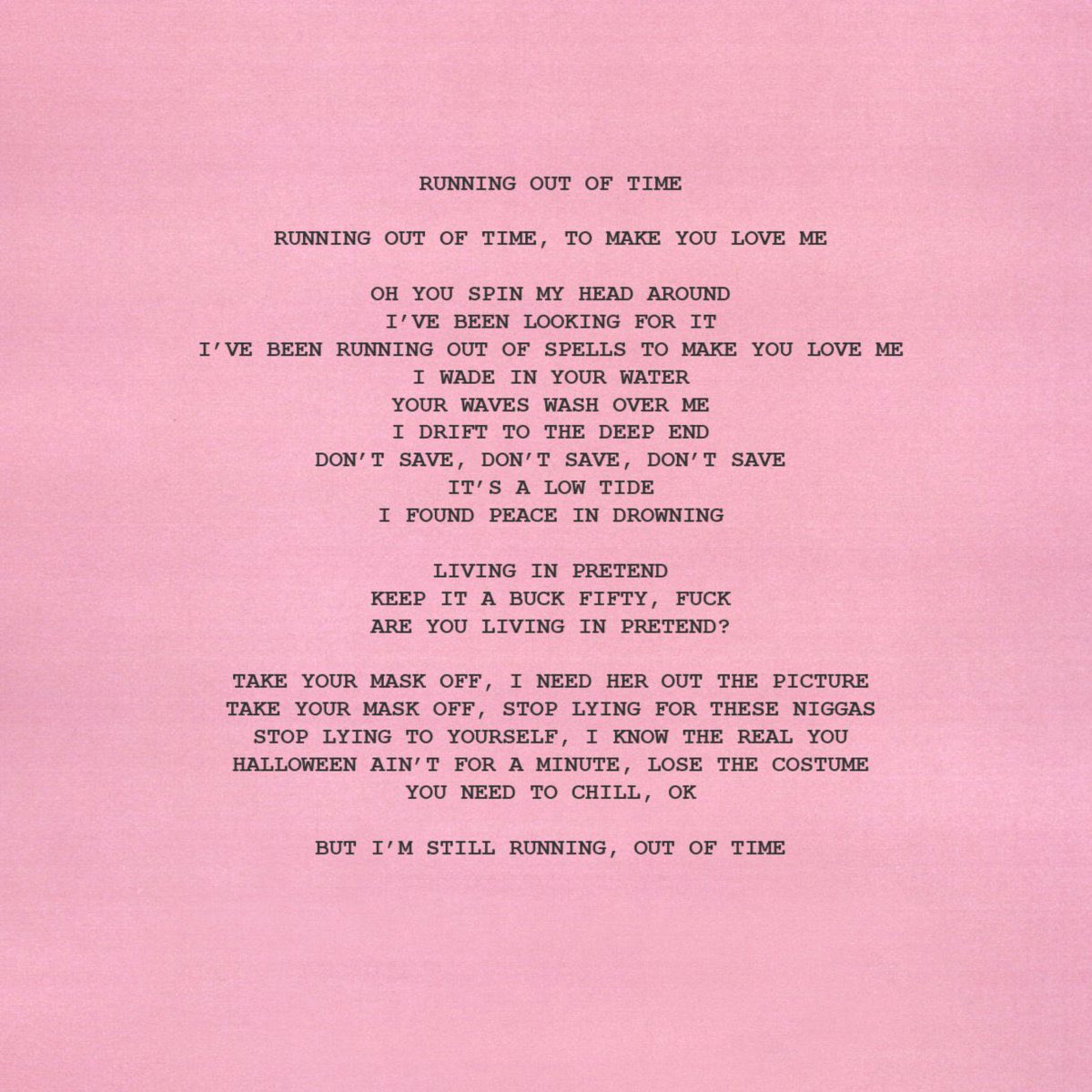 RUNNING OUT OF TIME:IGOR doesn’t have time to make this boy love him. he wants more but at this point he’s just kicking a dead horse. but it doesn’t affect him whatsoever because he will do anything for this boy. he wants him to come out the closet and get rid of her.