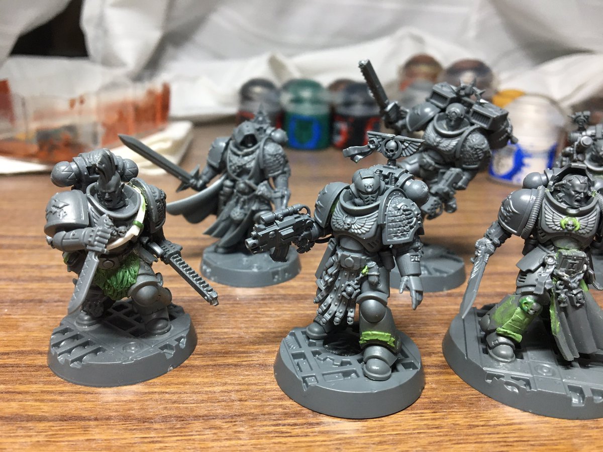 wackostracko's tweet photo. And a tweet with all of them in for sake of completeness. Getting there! #deathwatchoverkill #warhammer40k https://t.co/qIzRuVZzmV