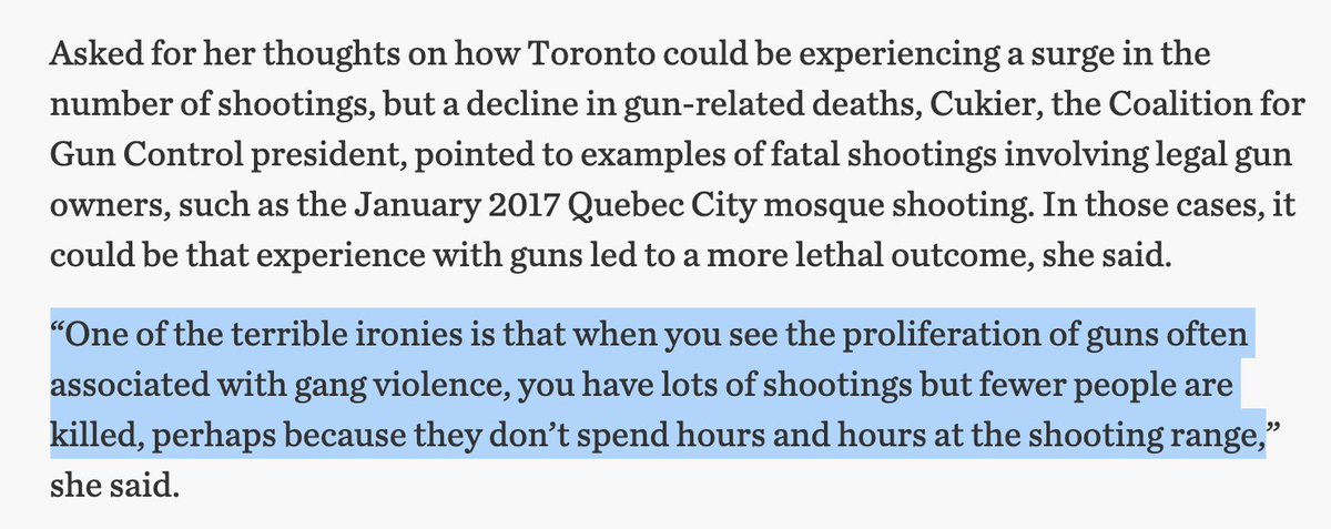 Polysesouvient's tweet photo. #Gun lobbyist stands by her *deliberate misquote* of top #GunControl advocate

#CanadaNRA #DistortingTruth #cdnpoli @CGCguncontrol
 https://t.co/UmA0FPuS8M https://t.co/MkC2lIqK6B