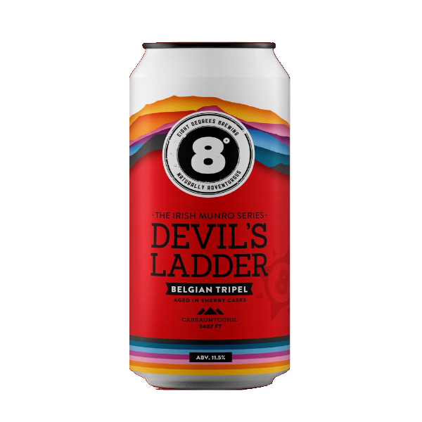 DublinBeerTaste's tweet photo. Recommended Brewery of the Day: @8Degreesbrewing Ireland is located at eight degrees west longitude.[Cork] Eight Degrees - Devil's Ladder Irish Munro Series #6 Belgian Trippel 440ml Can 11.5% ABV #Beer #Beeroftheweek #BeerTasting #Dublinbeertasting #CraftBeer #Brewery of the Day https://t.co/UjOZ2lFyFH