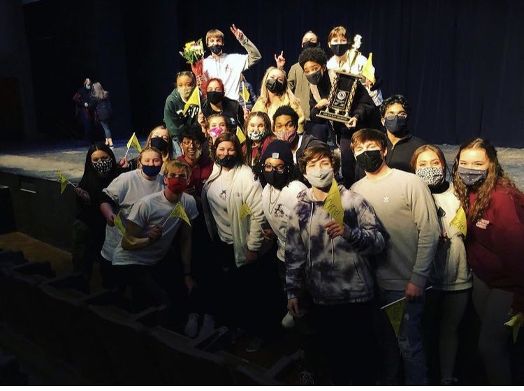 ShannonNKersey's tweet photo. Champions! Congratulations to Ms. Stoffle &amp; AlphaTheatre for winning One Act for Region 5-7A! Best One Act Show! What an amazing accomplishment! 2 years in a row now! Let’s go! #Raiderpride https://t.co/ZEiRDHlHSW
