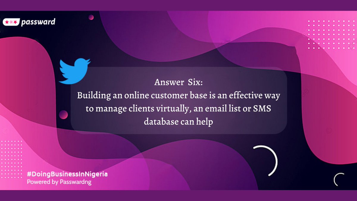 passwardng's tweet photo. Here's our answer #DoingBusinessInNigeria #PasswardNG #sundayvibes https://t.co/UlzW8nSek8