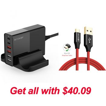 PhoneShopAcces1's tweet photo. BlitzWolf BW-S16 75W Dual 6 Port USB PD for iPhone Phone Charger
https://t.co/FfybPK852g https://t.co/BCJbW3wZua