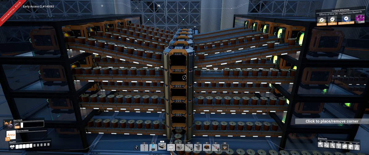 Advanced Logistics.
A close look.  40 storage teleporters and 5 vertical balancer do their job great.
Build such constructions for each type of resource, and feel the approach to perfection 🤗

<a href="/SatisfactoryAF/">Satisfactory</a>
#satisfactory #satisfactoryscreenshots