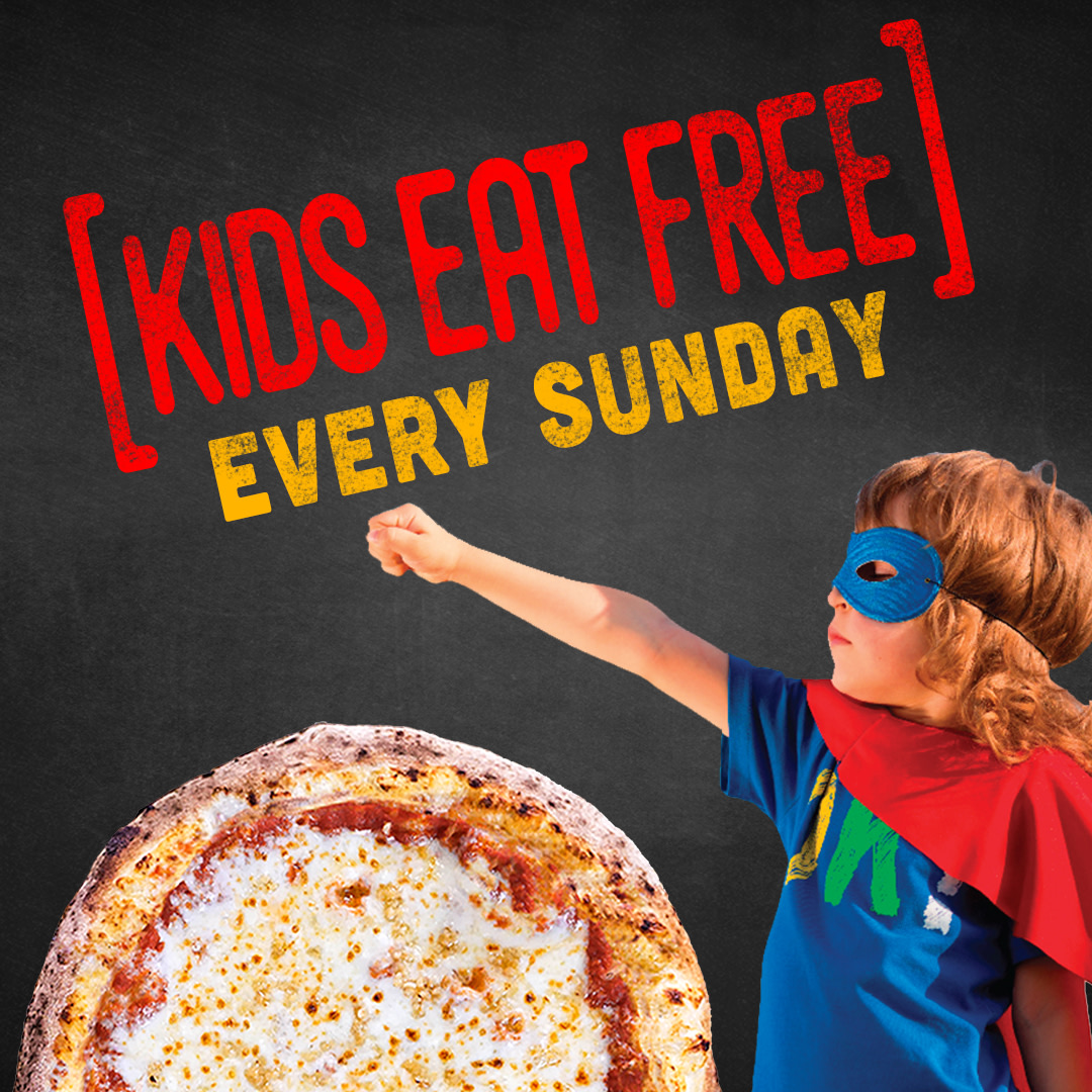 FirenzaKitchen's tweet photo. Sundays should be easy. That's why kids eat free on Sundays at our restaurant 🍕 😌 Take a load off and enjoy that sweet family time! https://t.co/HwMCUdtWna