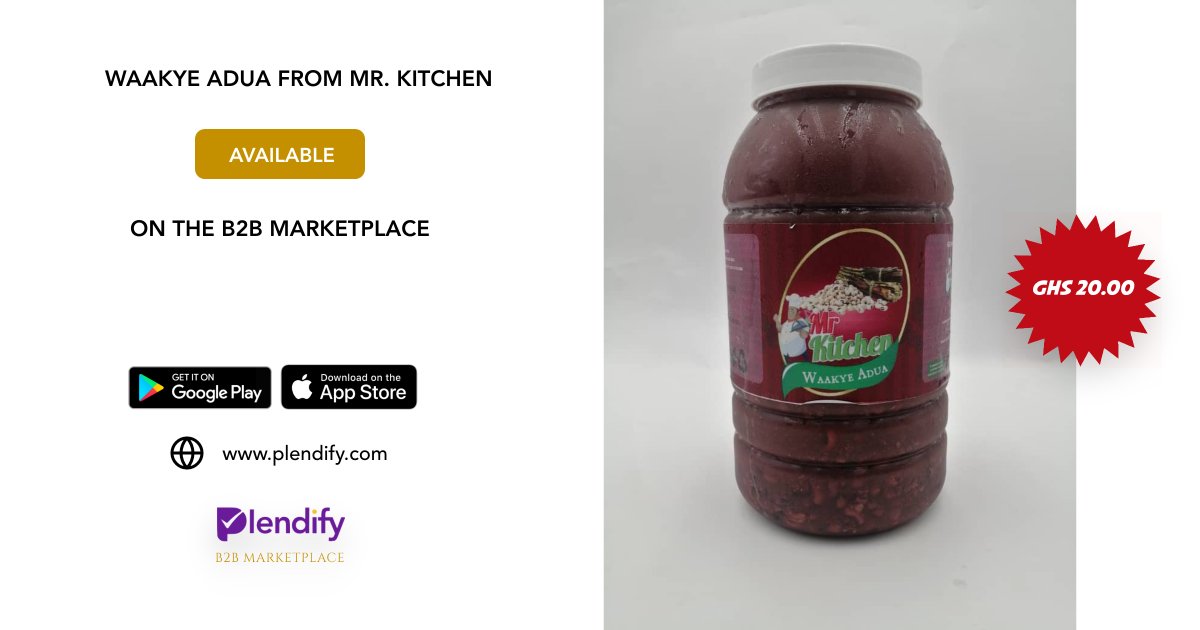 plendify's tweet photo. #plendifymarketplace #mrkitchen #localsuppliers #ghana #product #kitchen #housewares #foodgh #cook #cooking #newyear2021 #newyear #waakye @mrkitchengh
https://t.co/FAgczjiAnL https://t.co/WBEIPP7foT