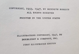 Sometimes it is easy! The word “first edition” will appear. If it doesn’t you’ll want to look for the copyright year. And if there is just one, check it against the year on the title page to see if they match (most useful for older books). Some examples of both