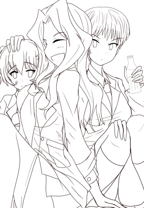 間に合わず、線画まで。また手直すかと思いますが今週中には仕上げます。
すいません、ナオミさんのポーズはミスで規約違反しました。 