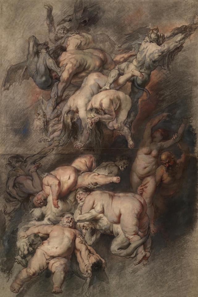 Rubens - Fall of the Dammed (sketch) - ca.1614/18