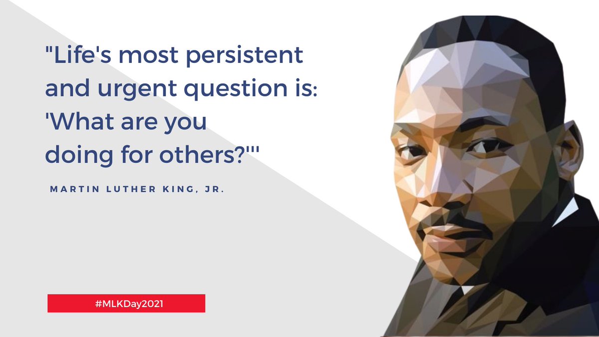 GivingTuesday's tweet photo. Thousands are honoring Dr. King's memory today through service. recognizing that our individual well-being is inextricably linked to the well-being of others. #MLKDay https://t.co/MTYBBFQJmo