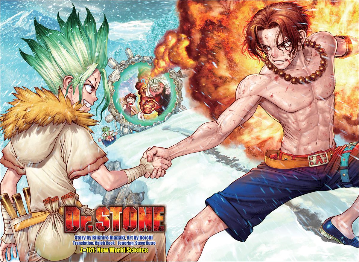 shonenjump's tweet photo. Dr. STONE, Ch. 181: Senku tries to solve the many mysteries of the Petrification Device! Read it FREE from the official source! https://t.co/7aQytwJ4VY https://t.co/DuM5IdR9fQ