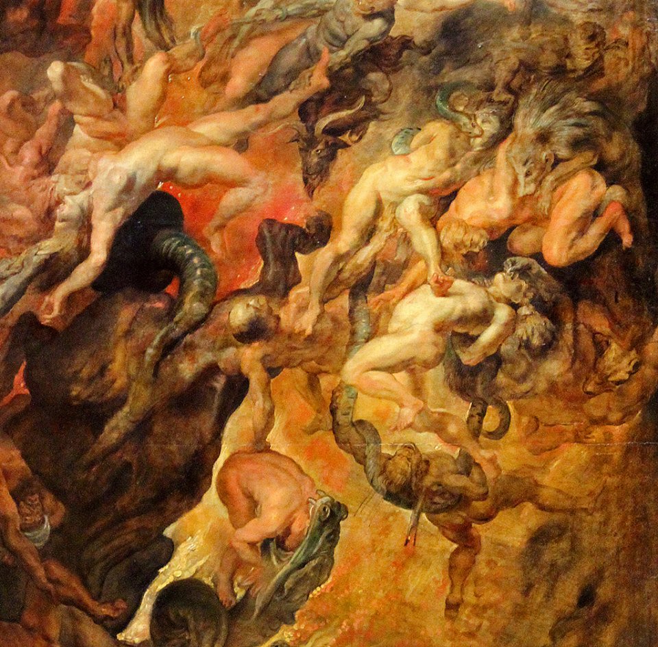 Peter Paul Rubens, The Fall of the Damned, ca. 1620 (details)