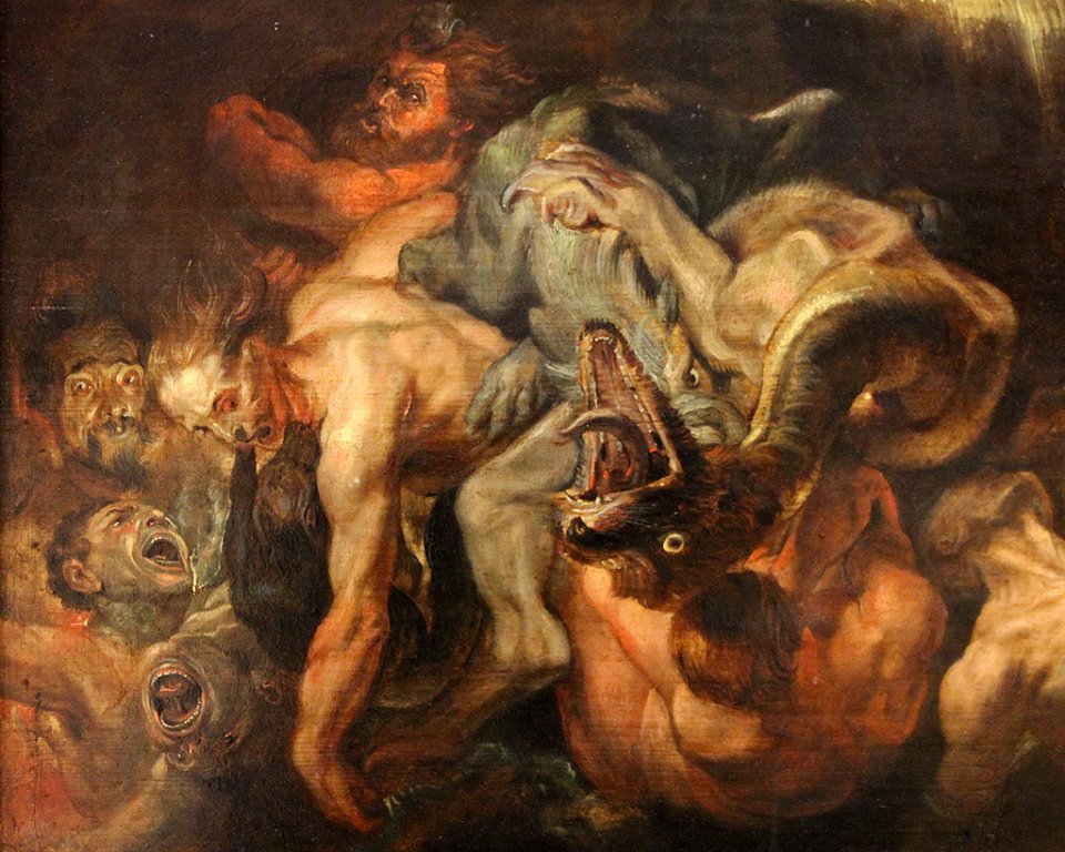 Peter Paul Rubens, The Fall of the Damned, ca. 1620 (details)