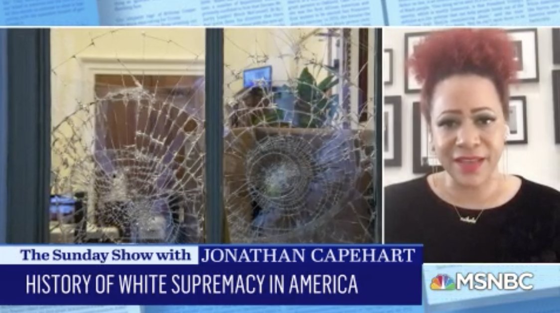 .<a href="/nhannahjones/">Ida Bae Wells</a>: I think the country will survive but the country has been very damaged by this. It's not going to be an easy fix where we can just say we're sorry let's move on. If we learn from what happened during Reconstruction there have to be serious consequences #SundayShow