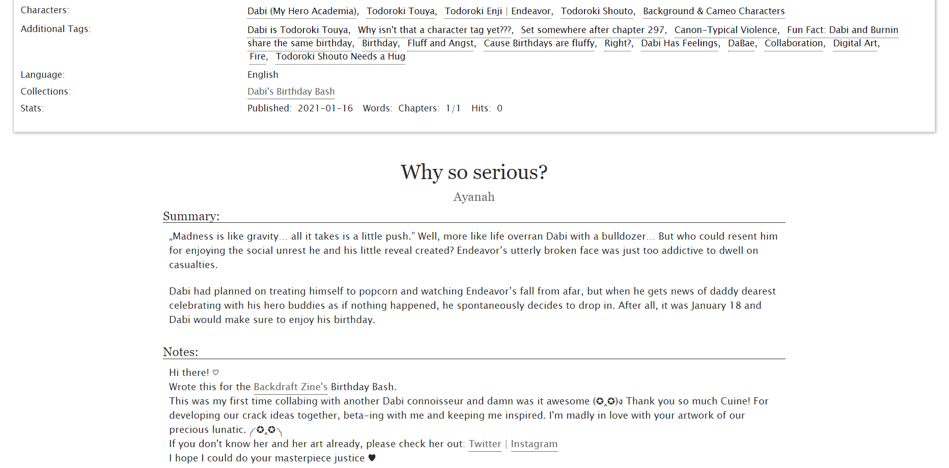 Cuine Officially Jan18 In Japan Hbd To The Burned Boy My Part For The Dabi S Birthday Bash By Backdraftzine In Collaboration With The Wonderful Ayanah4129 Please Go Read The Brilliant