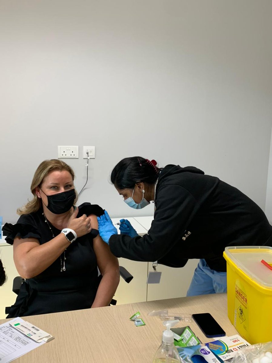 ArcadiaSch's tweet photo. #TogetherWeRecover

Our Leadership Team, as well as many of our teachers &amp; staff took the lead &amp; got vaccinated! 

A huge thank you to the UAE government for providing the vaccine, &amp; to all the amazing frontline specialists for all their hard work in safeguarding our health. https://t.co/BHM4NVBNos