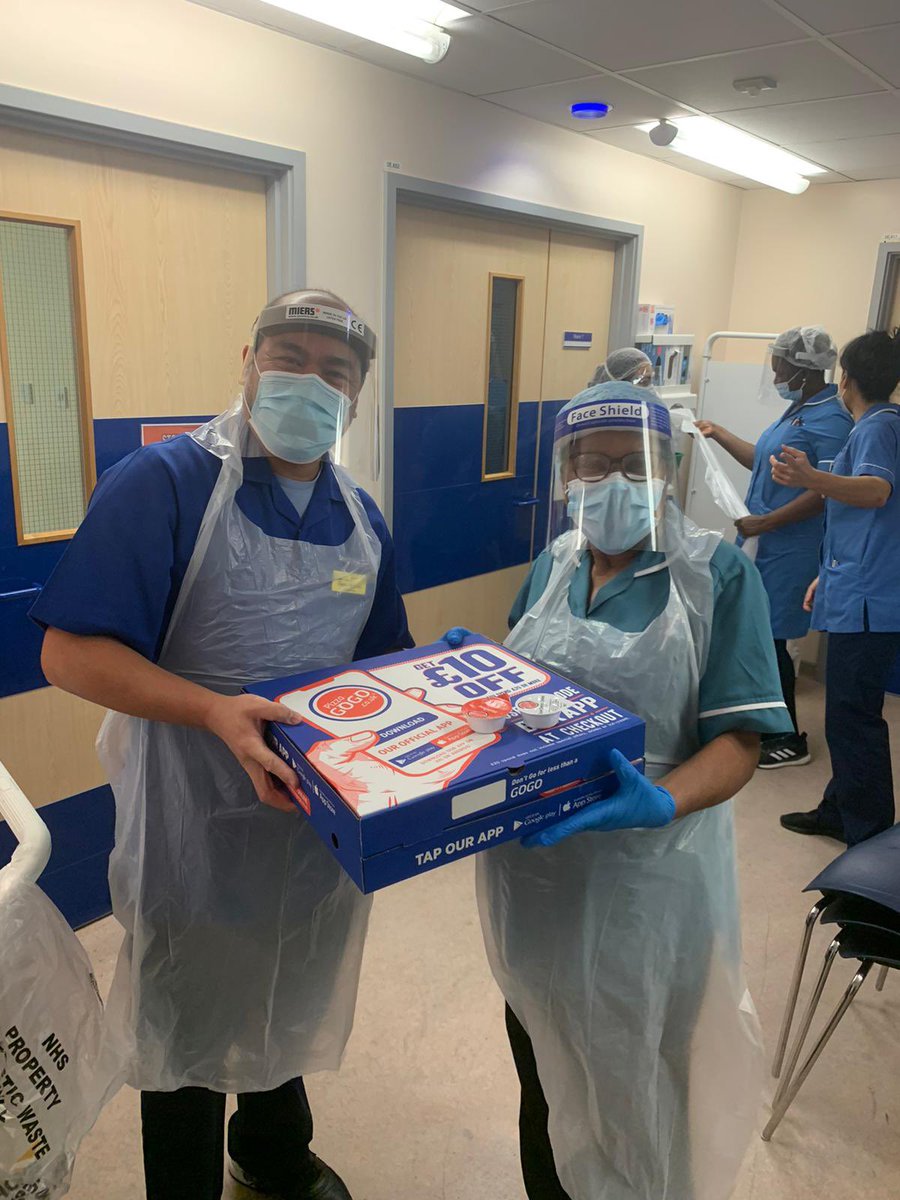 DarentValleyHsp's tweet photo. Today staff in the Site Team and on Rosewood, Holly, Mulberry, Spruce, Redwood, Cherry, Maple, Rowan and Juniper wards all enjoyed a pizza lunch thanks to RCCG Winners Way, Dartford. All the pizzas certainly cheered up the staff during their shifts this weekend.  #ThankYou https://t.co/SNM0sDFGbi