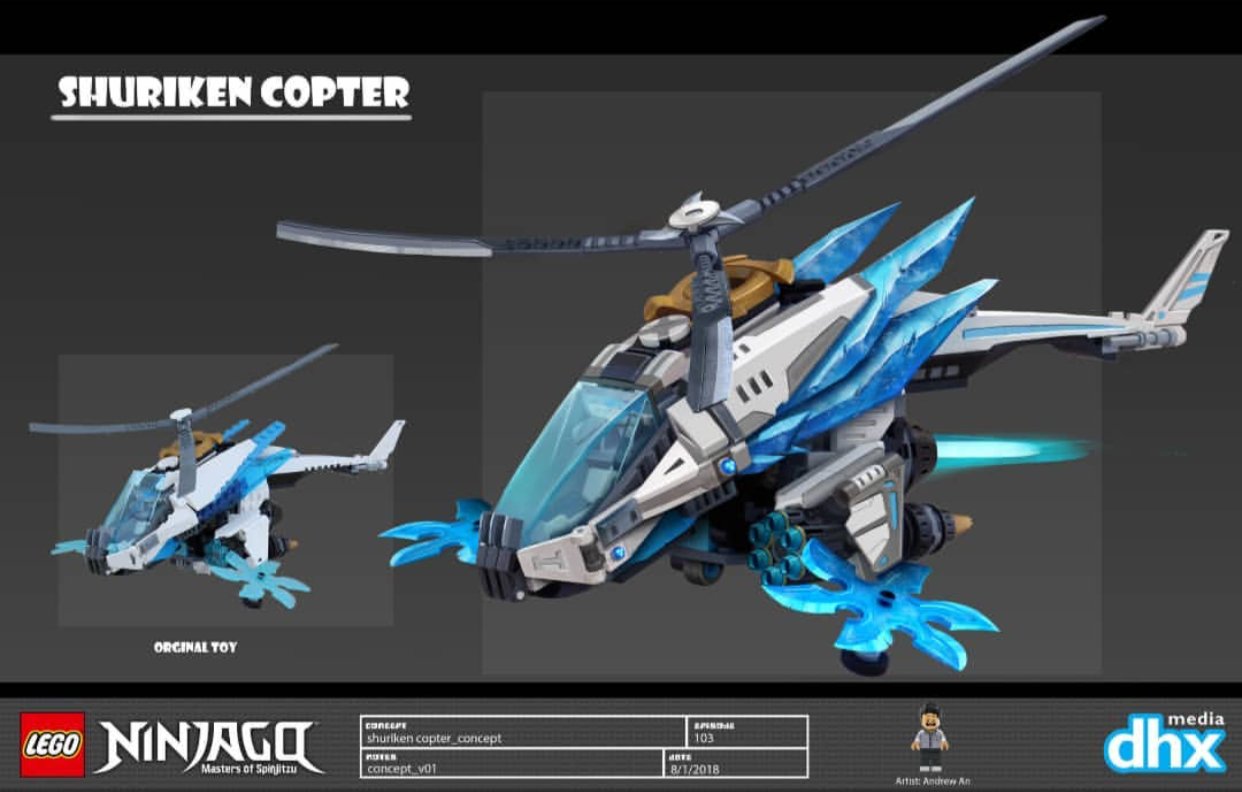 The Ninjago Archive on X Some concept art for the ShuriCopter. https t xucF1RILyt X