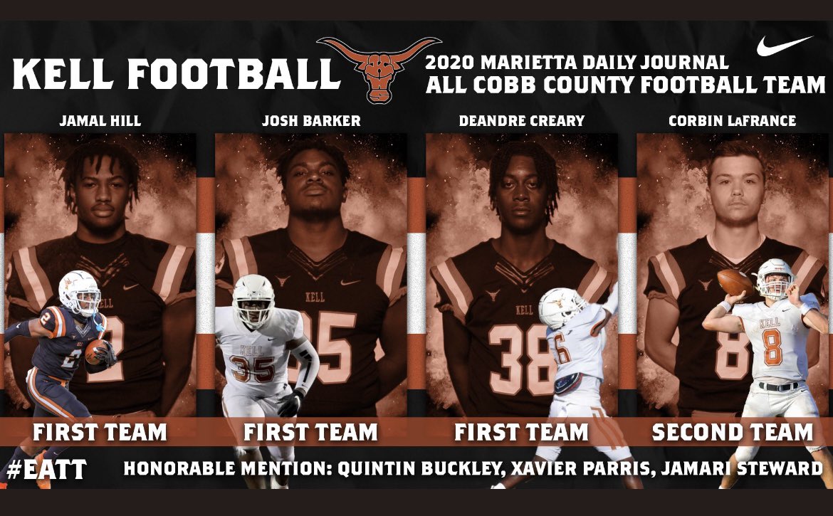 AGTG ✞ Blessed and Honored to Be 1st Team All Cobb County 2 Years in a row!2020 Georgia 6AAAAAA Leading WR!
✅ 1st in Receiving Touchdowns
✅ 2nd in Receiving Yards 
<a href="/Kell_Football/">Kell HS Football</a> <a href="/CoachSloan10/">Brett Sloan</a> <a href="/ChadSimmons_/">ChadSimmons</a> @Mansell247