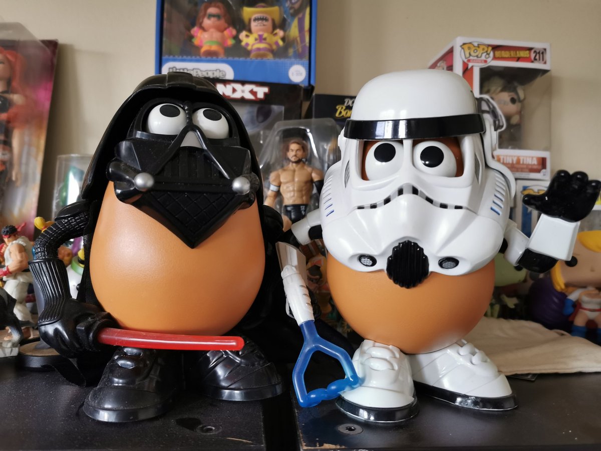 ActiveDelta's tweet photo. My Dad dug these guys out of storage and brought them back to me thinking they'd be great for my kids. Sorry, Dad, the kids go nowhere near these babies!
#starwars #darthtater #spudtrooper https://t.co/Bfk1pd1kfp